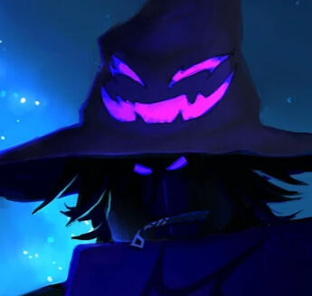 Azure(Forsaken) with an annoyed expression.