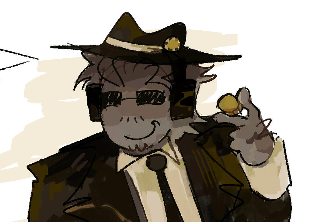 Chance holding his lucky coin